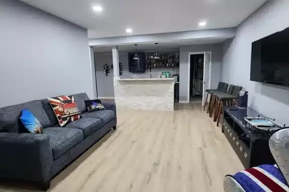 Basement remodeling contractor in Holland, PA